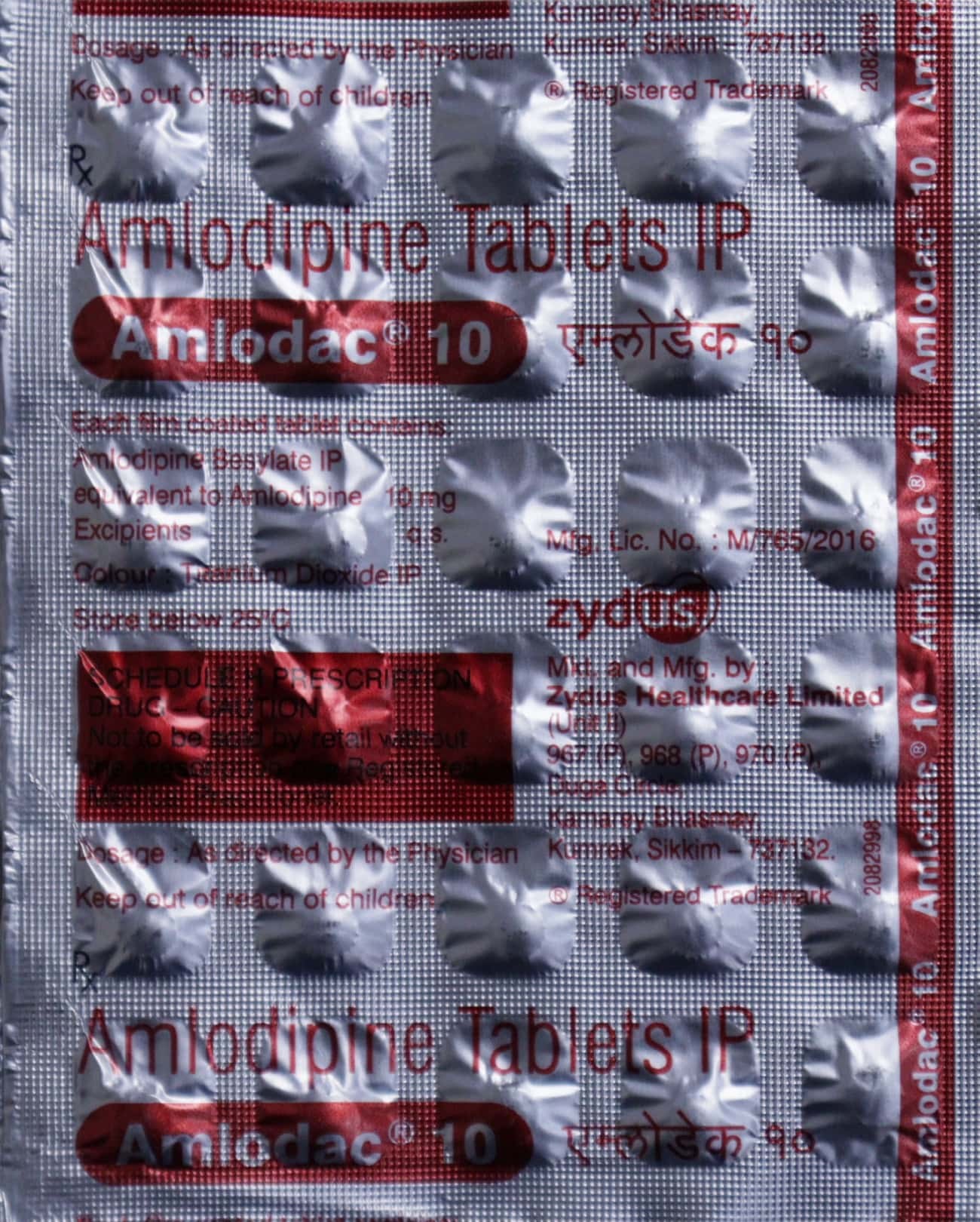 Amlodipine Tablets IP  Amlodac 10